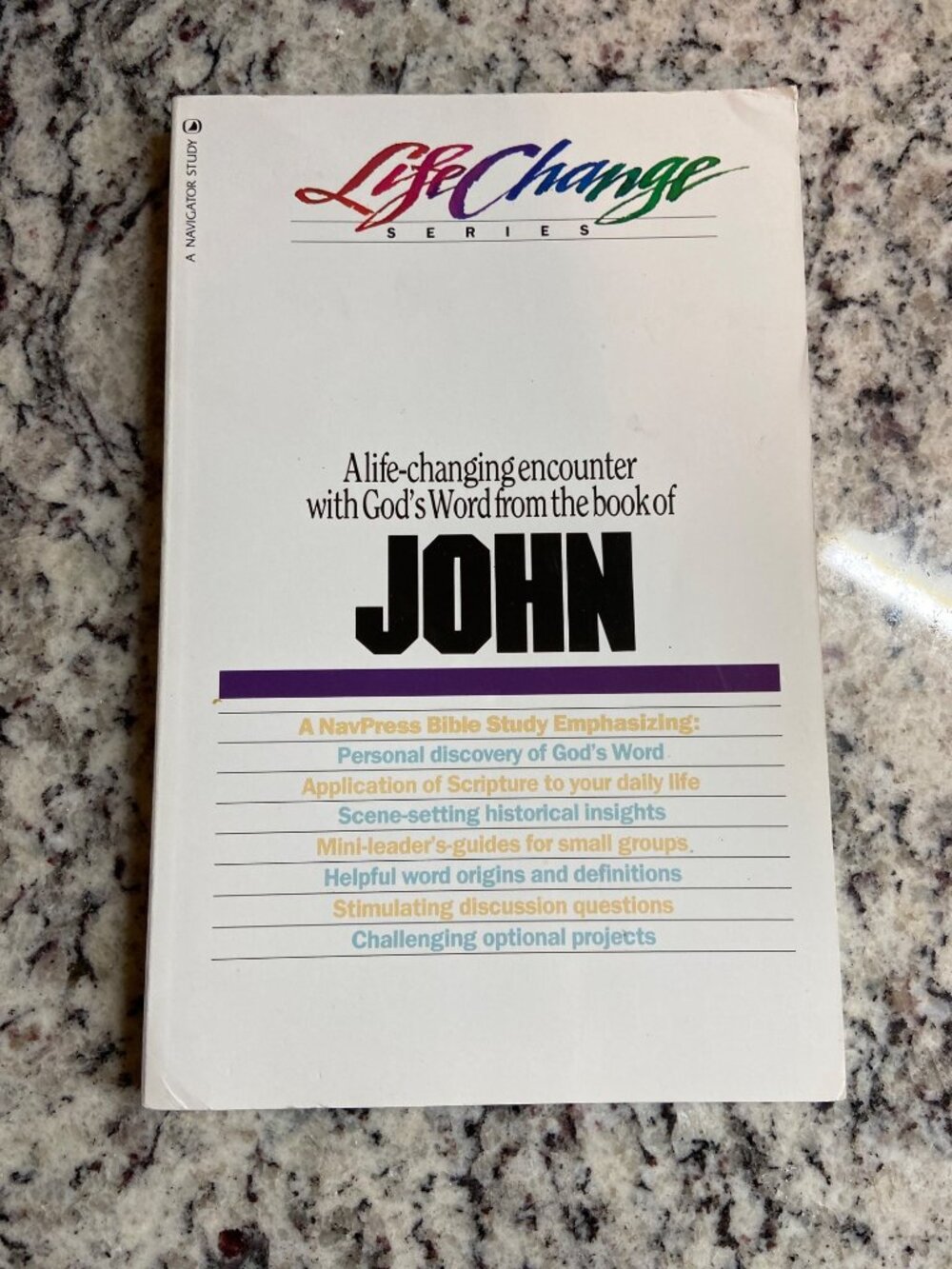 LifeChange Series Book Of John Bible Study Guide 1984 Paperback